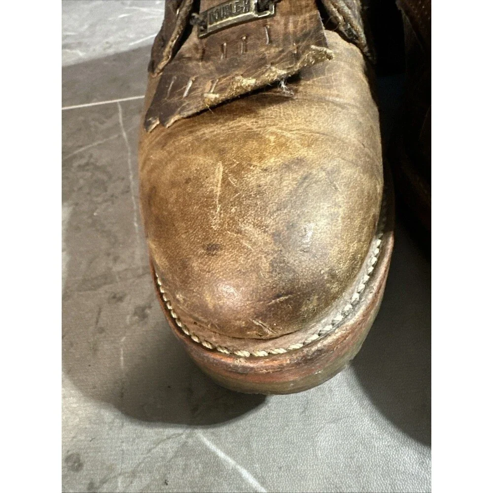 Double H Western ‘Lewis’ Logger Packer Lace Up Boots Brown DH9635 Size 10.5 EE